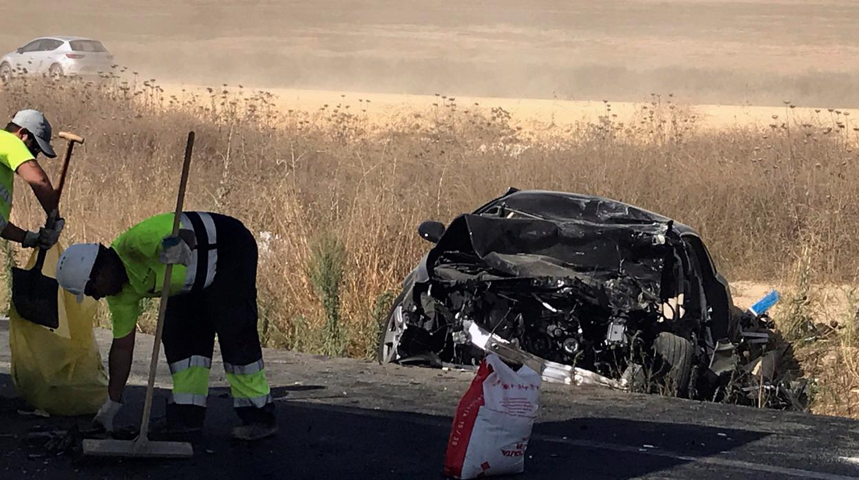 Imagen de archivo de un accidente en la carretera Nacional IV