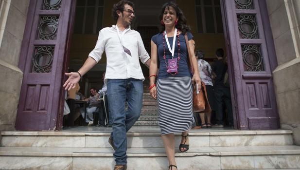 Kichi y Teresa Rodríguez, padres de una niña