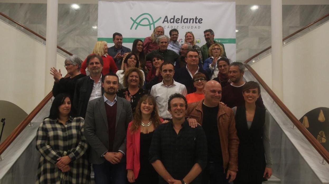 La candidatura de 'Adelante Cádiz' a las elecciones municipales.