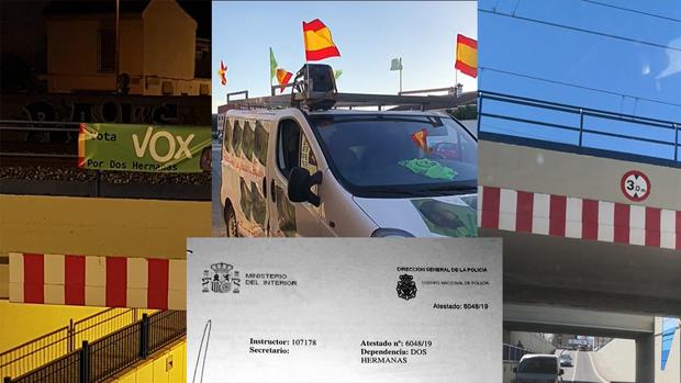 Vox denuncia el robo de una de sus pancartas en Dos Hermanas