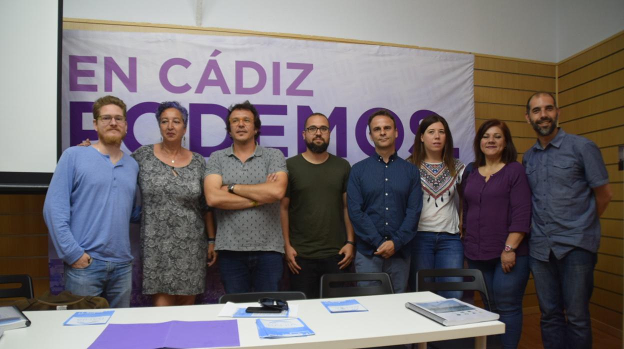 Representantes de Podemos de los diferentes municipios de la Bahía