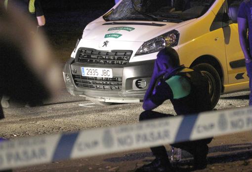 Un compañero se lamenta de lo ocurrido aquella tarde en la que falleció el policía local Víctor Sánchez.