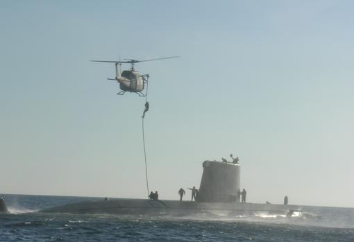 Abordaje de submarino.