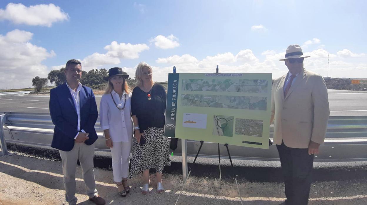 Abierta al tráfico la nueva glorieta de la carretera Rota-Jerez