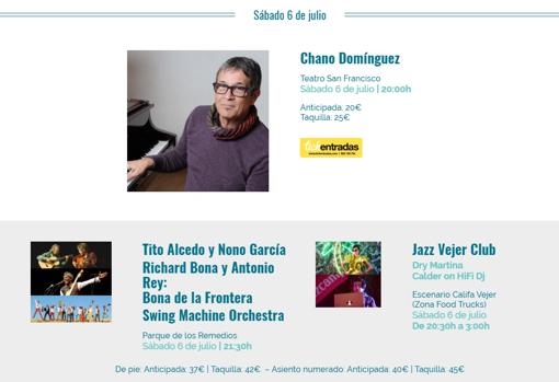 Regresa Jazz Vejer: Música en directo y gastronomía en uno de los festivales más especiales de Andalucía