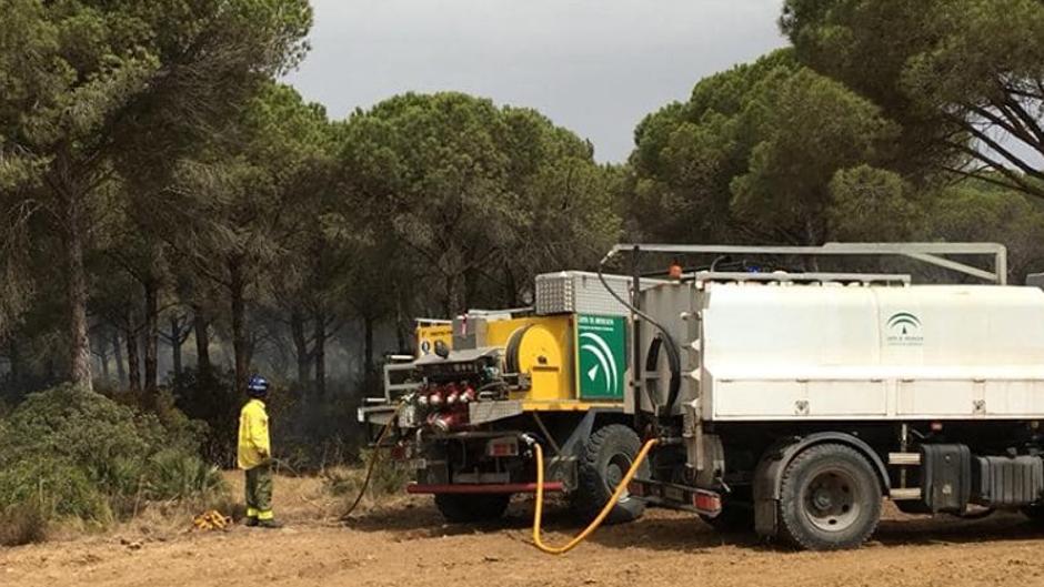 Nuevo susto en los pinares de Roche con dos incendios provocados