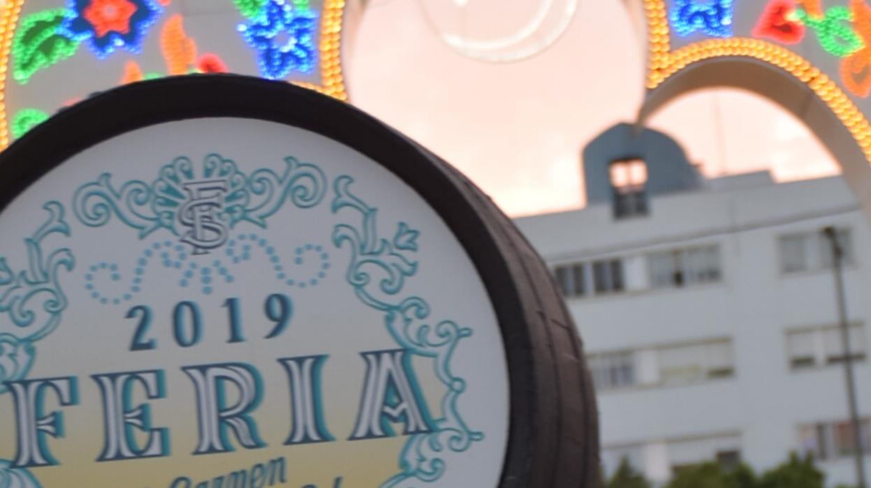 Imagen de la entrada de la feria del Carmen y de la Sal.