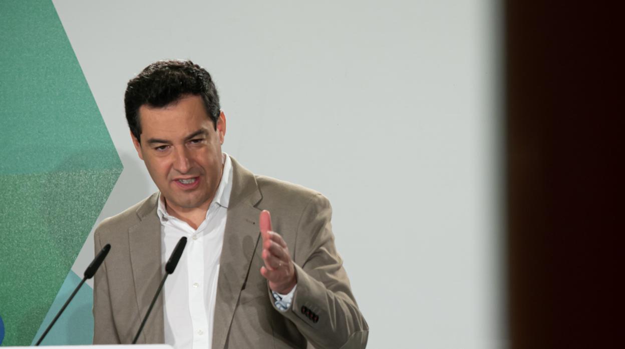 El presidente andaluz, Juanma Moreno