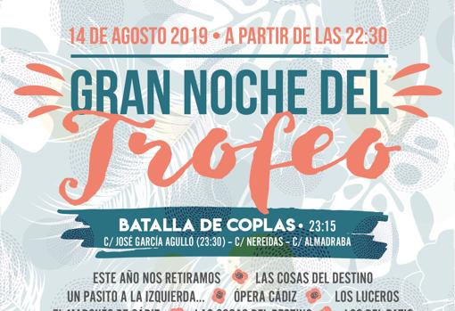 El cartel de la Gran Noche del Trofeo 2019.