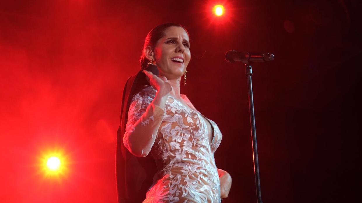 La artista malagueña en el concierto de Sancti Petri