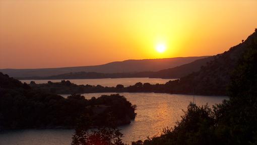 Puesta de sol en Algar