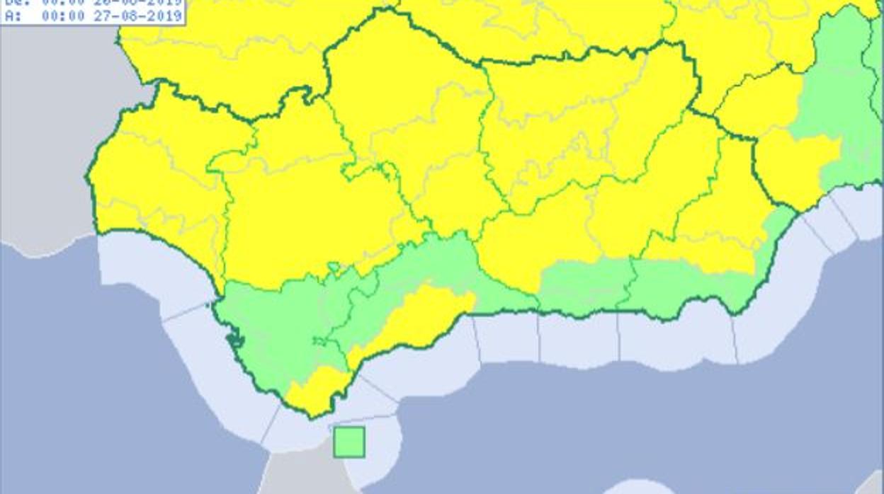 El tiempo en Cádiz: Aviso amarillo en la provincia por lluvias