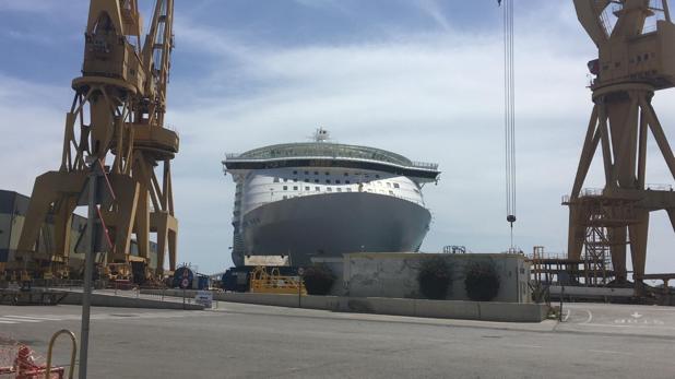 El crucero 'Oasis of the Seas' regresará este mes a los astilleros de Navantia