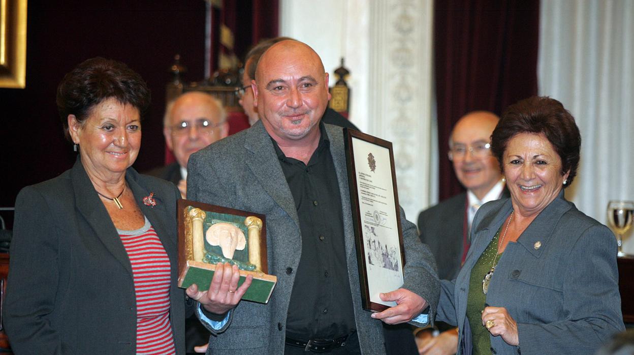 Manolo Santander, en la entrega de los VIII Premios Gaditanos del Año.