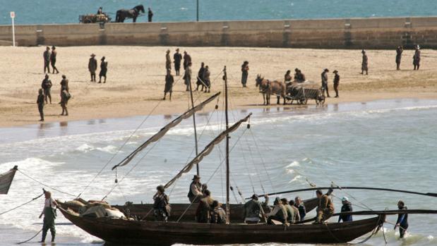 El plató acuático de Cádiz resurge de las profundidades