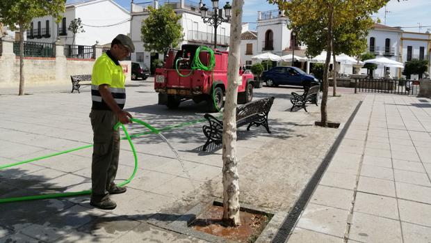 Sin agua al caer la noche y con depósitos en los tejados, estampa desde hace cuatro meses en las Navas