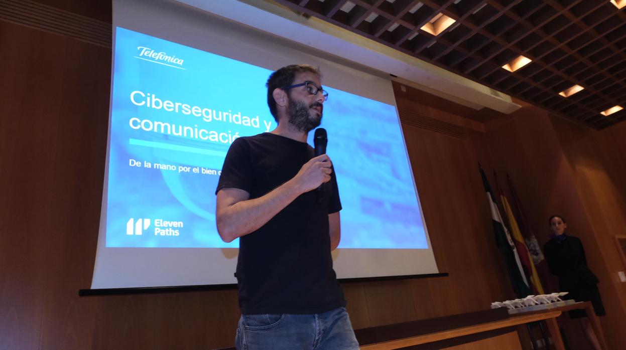 Sergio de los Santos, durante su intervención.