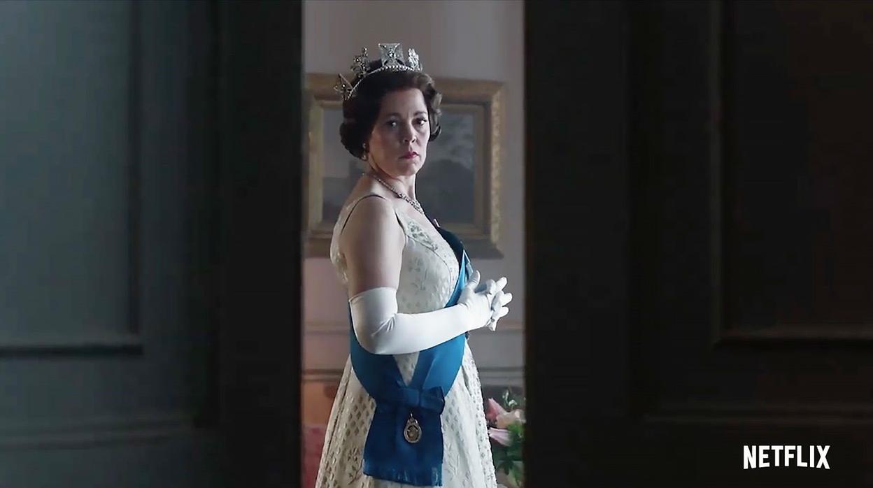 Una imagen de la serie que narra la vida de Isabel II.