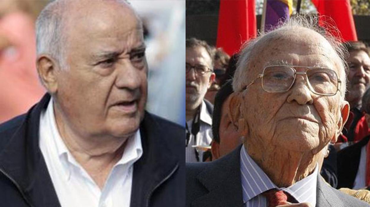 Amancio Ortega y Santiago Carrillo