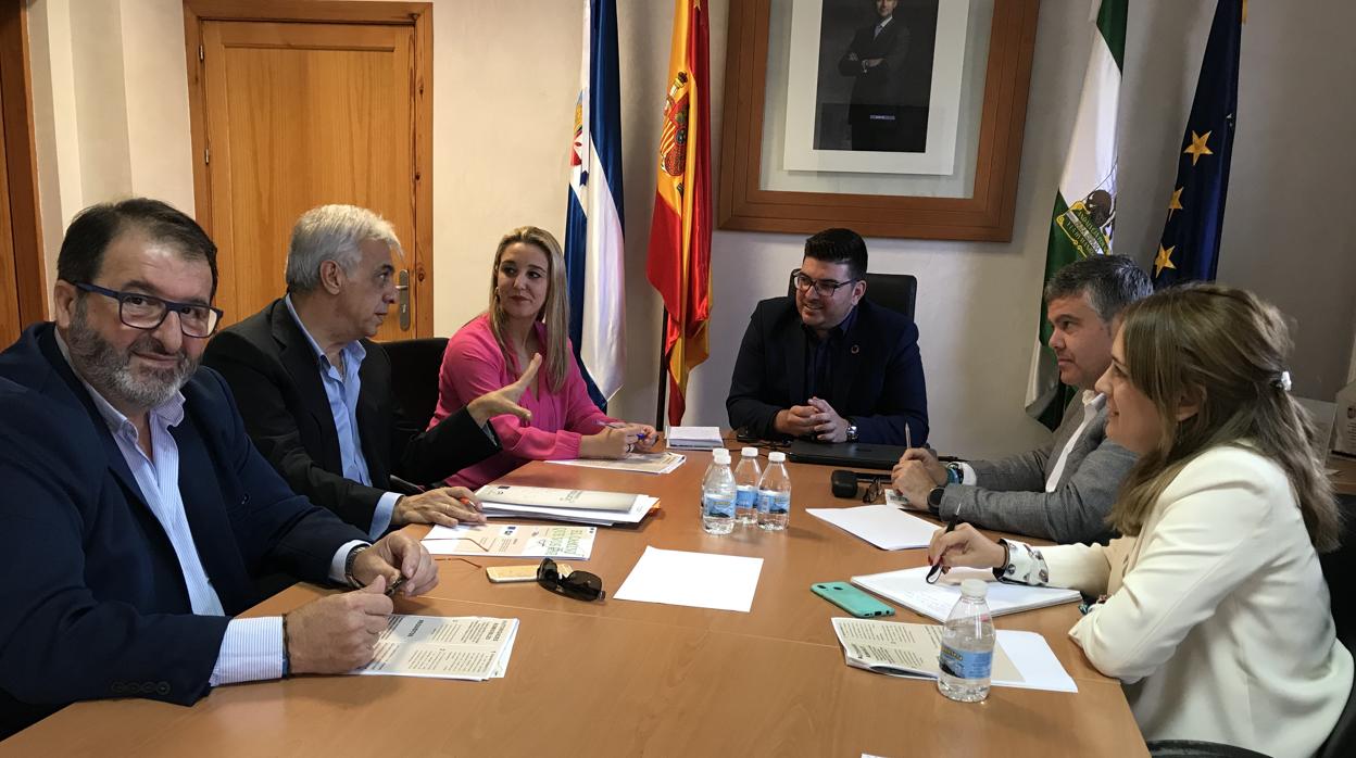 Los cuatro alcaldes de los municipios de la comarca se dieron cita en el Ayuntamiento de El Viso