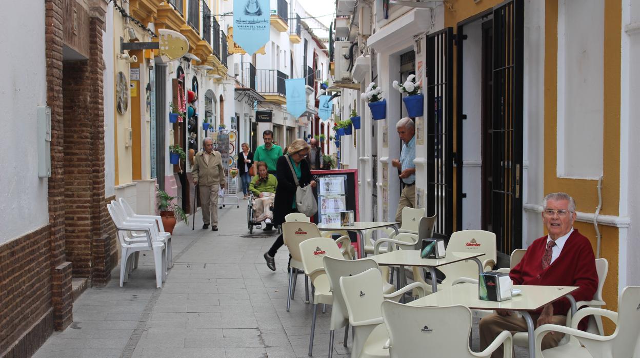 Calle peatonal del centro de Écija