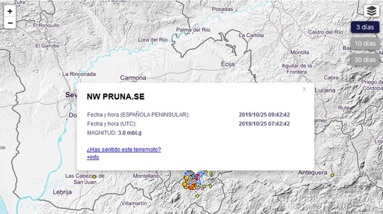 Terremoto de magnitud 4,7 en Pruna