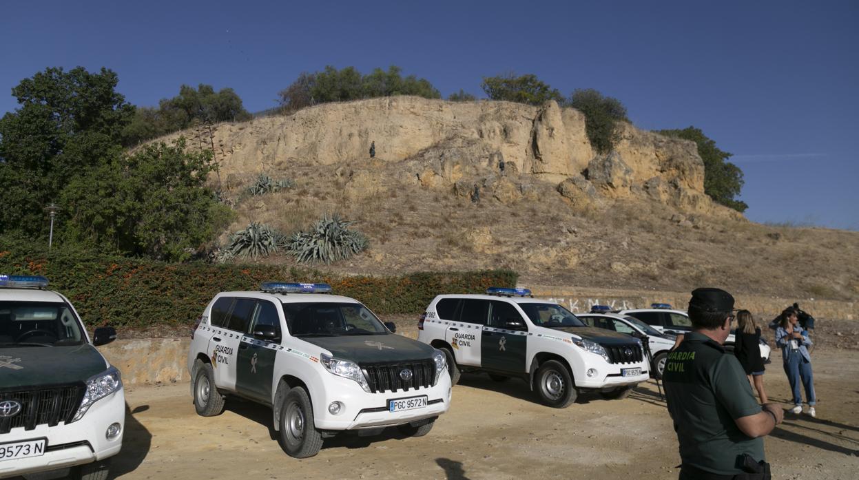 Operativo que la Guardia Civil puso en marcha para localizar a la anciana desarparecida en Carmona