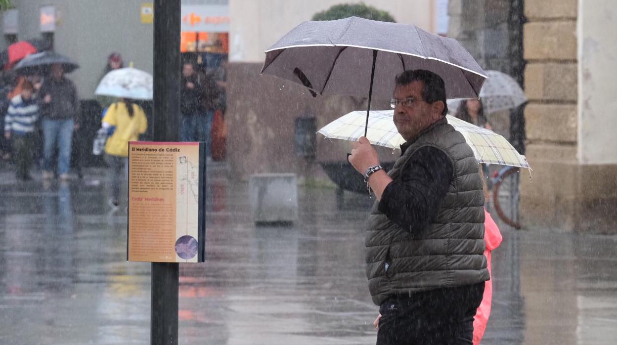 Las lluvias estarán presentes esta semana en Cádiz.