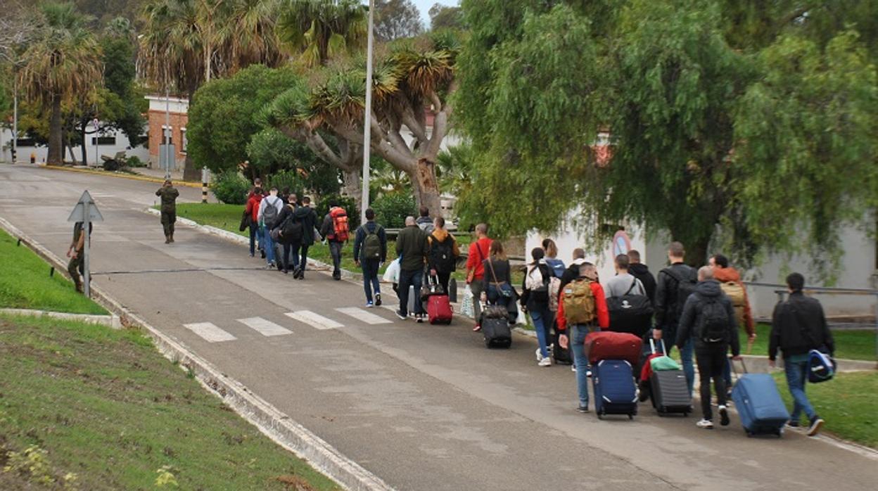 Llegada de los alumnos