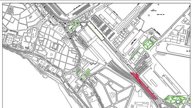 Aprobado el proyecto para sustituir el muro que separa las vías férreas de la avenida de Astilleros