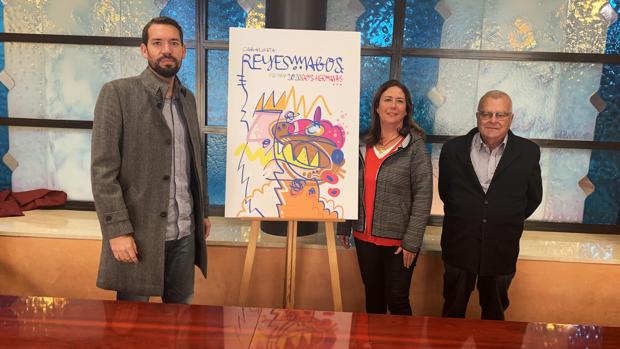 El expresionismo abstracto de Rafa López ilustra el cartel de la Cabalgata de Reyes Magos de Dos Hermanas