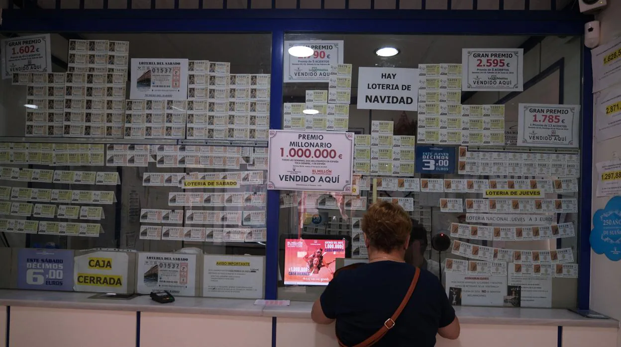 Imagen de archivo de una administración de loterías.