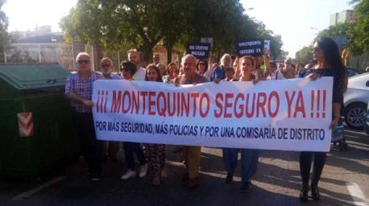 Imagen de la anterior manifestación por la seguridad en Montequinto