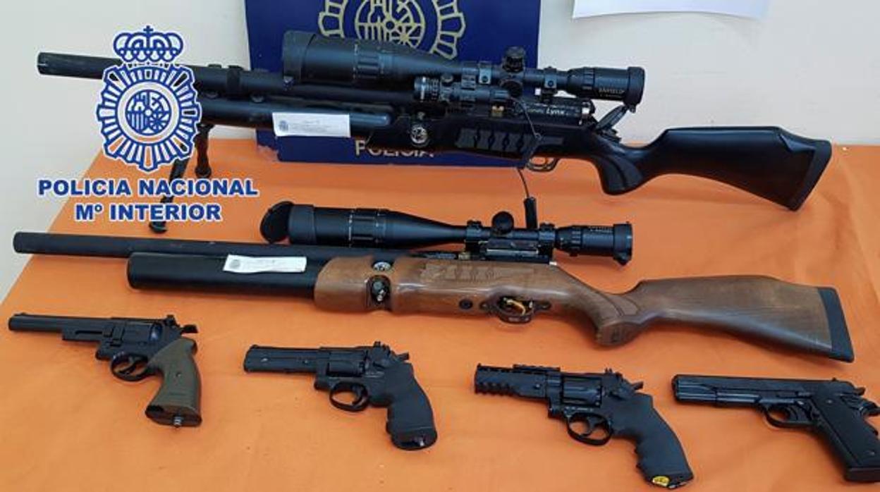 Incautación de armas ilegales en una operación llevada a cabo hace unos meses en Barcelona