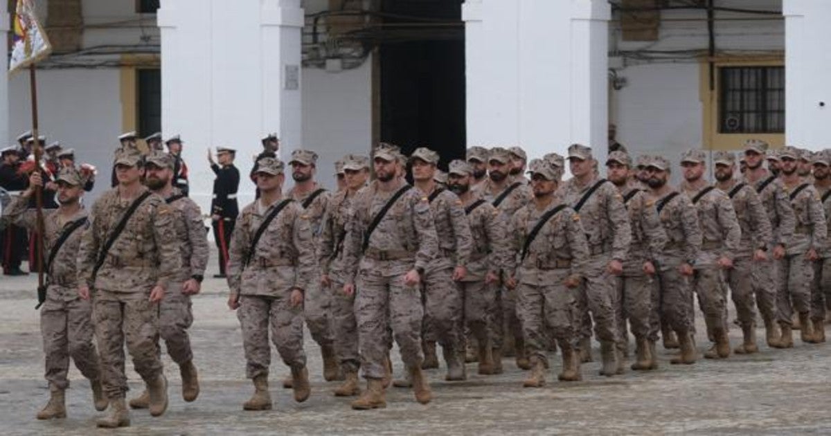 Los infantes de Marina que regresaron de Malí a finales del año pasado.