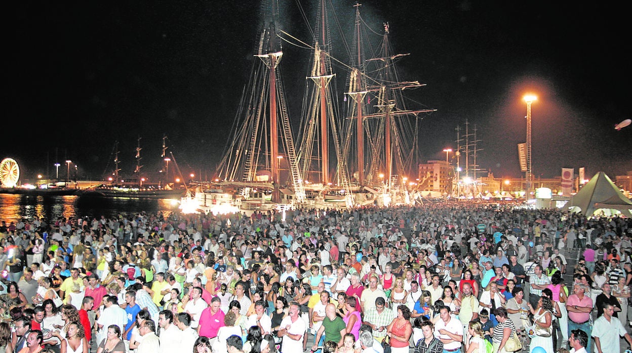 El muelle gaditano volverá a acoger una regata de grandes veleros del 9 al 12 de julio.