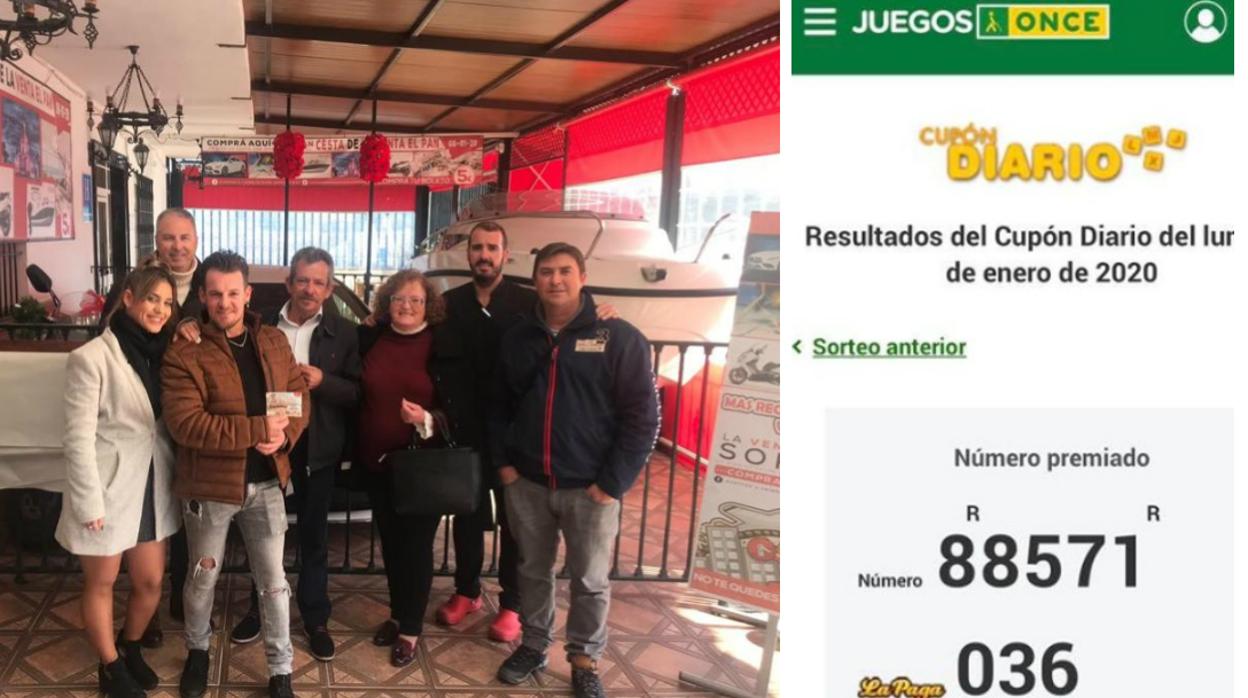 La gran cesta de 400.000 euros de la Venta El Pan viaja hasta Cádiz