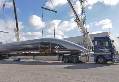 Hyperloop, el prototipo del tren supersónico fabricado por Airtificial en El Puerto