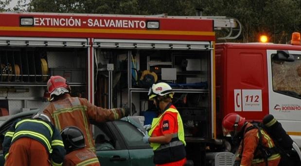 Herido por quemaduras en el incendio de una casa en El Bosque