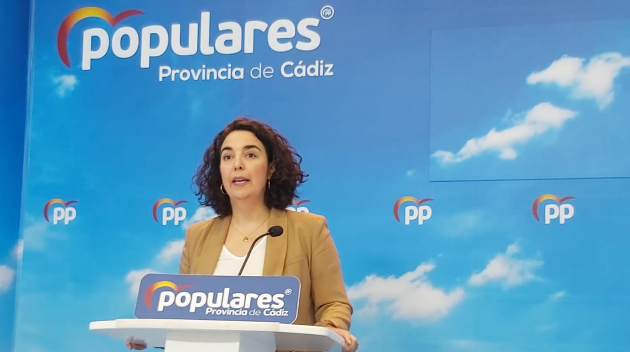 Carmen Sánchez es la portavoz provincial del PP de Cádiz.