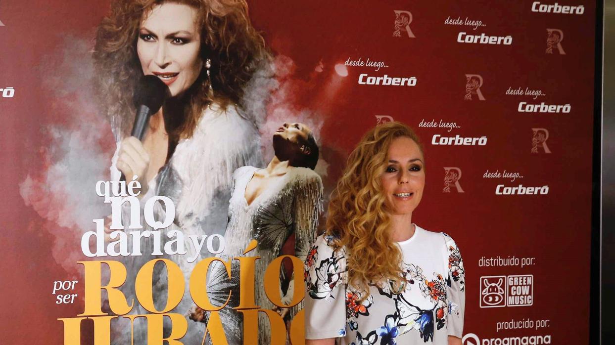 La hija de Rocío Jurado durante la presentación de un musical en homenaje a su madre.