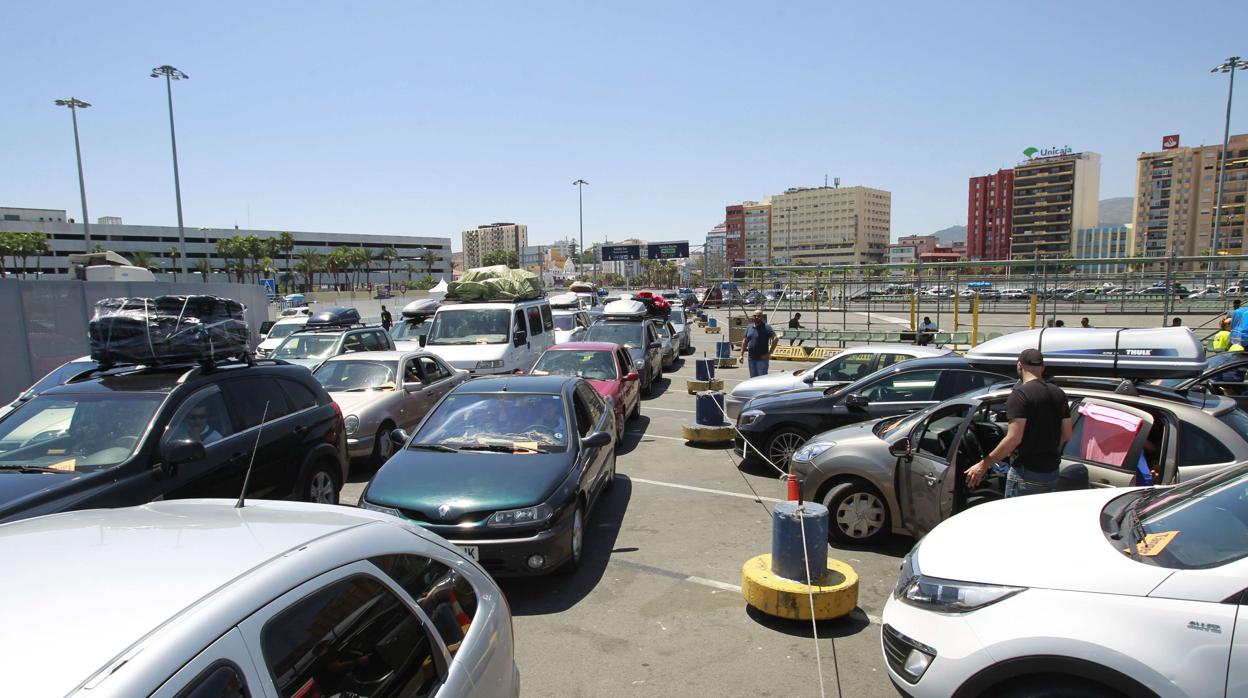 Puerto de Algeciras durante la operación 'Paso del Estrecho'