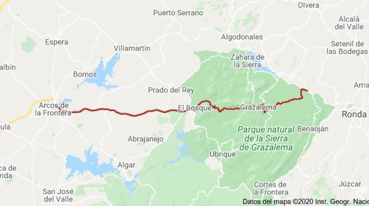 Carretera en la que se ha registrado el accidente.