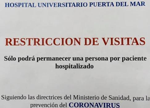 Salud restringe el acceso a los hospitales de Cádiz contra el avance del coronavirus