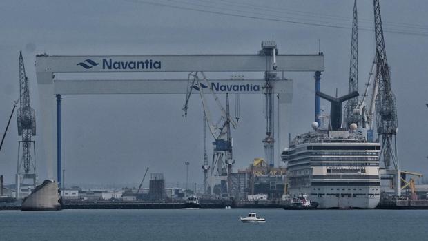 Peligran por coronavirus las dos reformas de cruceros en Cádiz y Puerto Real