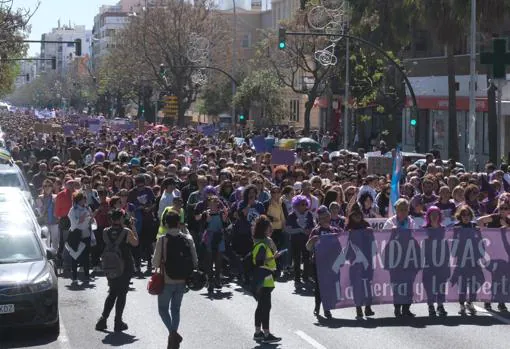 La manifestación del Día de la Mujer, el pasado domingo.