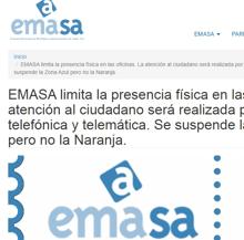 Aviso de Emasa