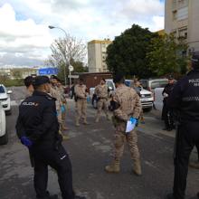 Militares del EA en Morón