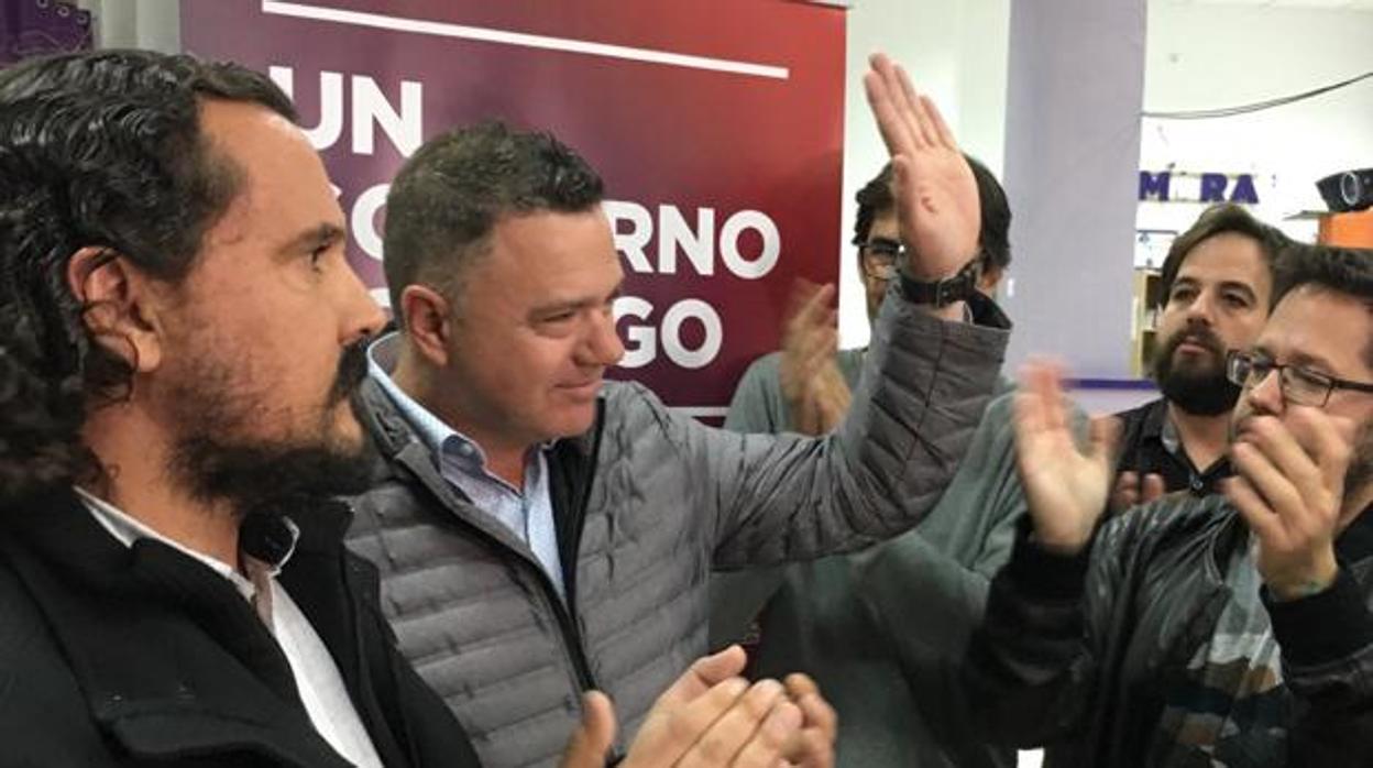 Delgado en un acto de campaña de las Generales de mayo de 2019 en Cádiz.