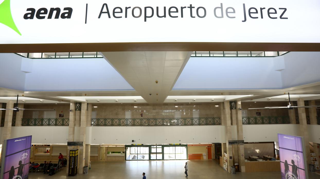 Imagen de la zona de embarque del aeropuerto de Jerez